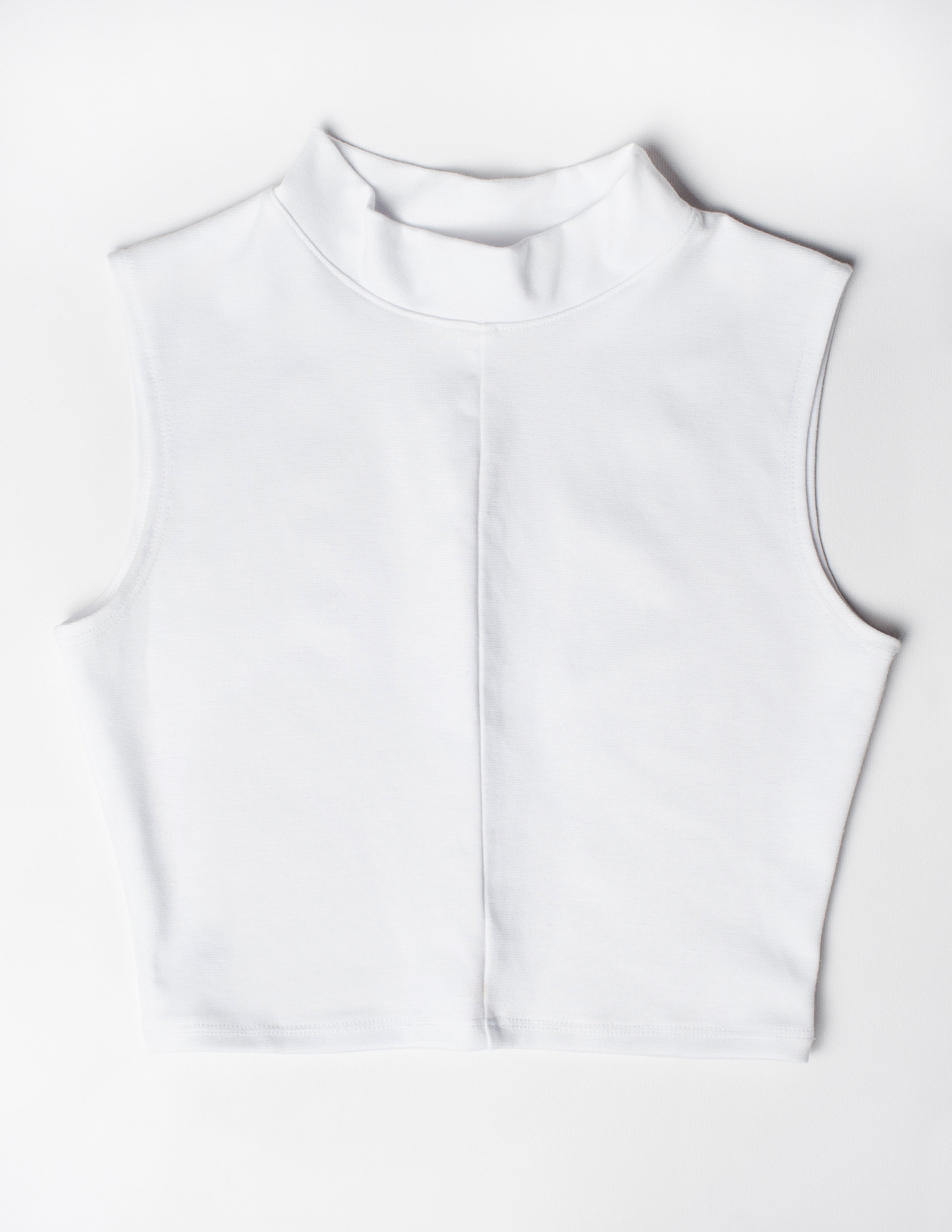 ROMEO MOCK NECK TOP - White